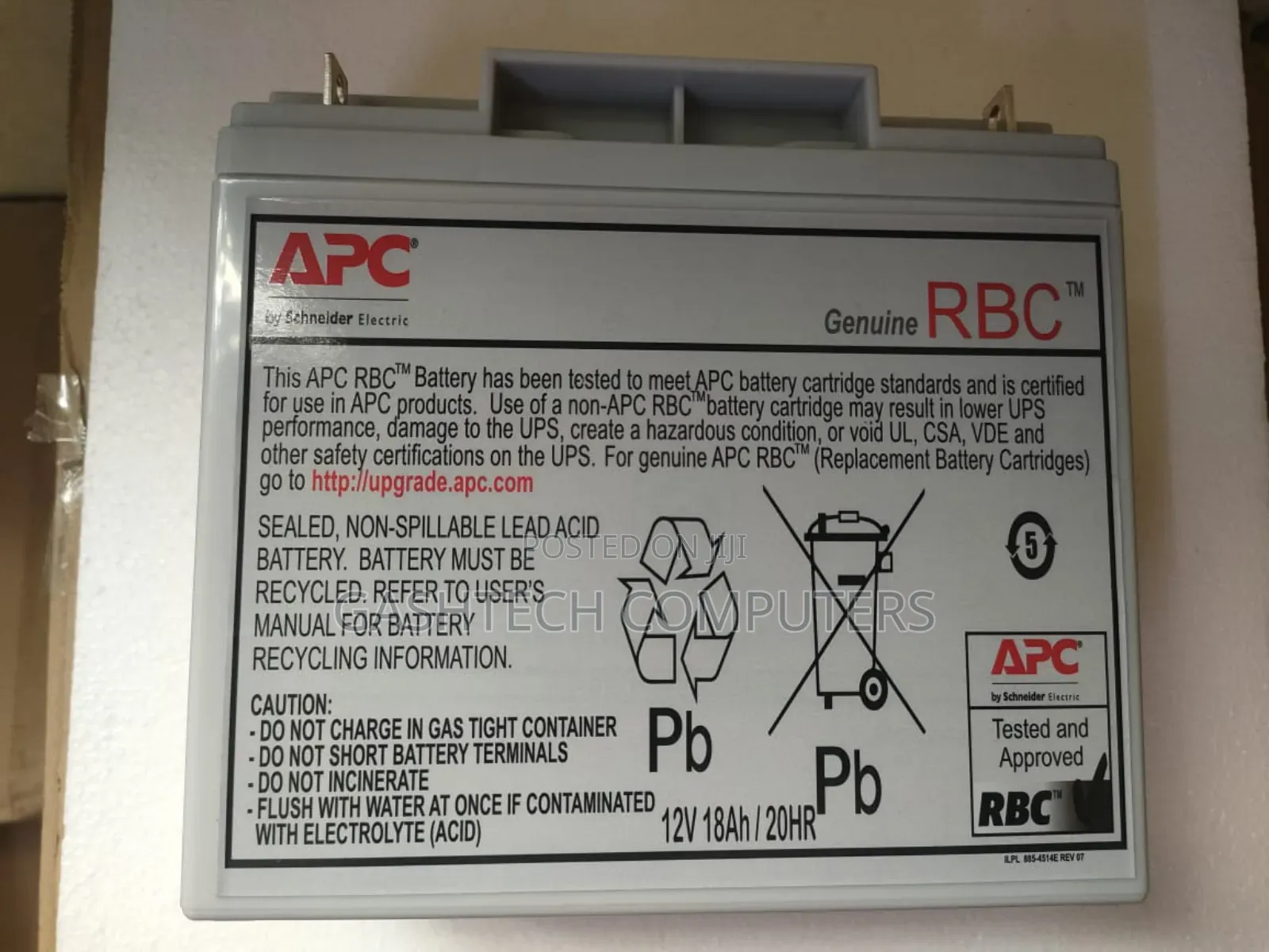 Apc 12 by 18 Ups Replacement Battery