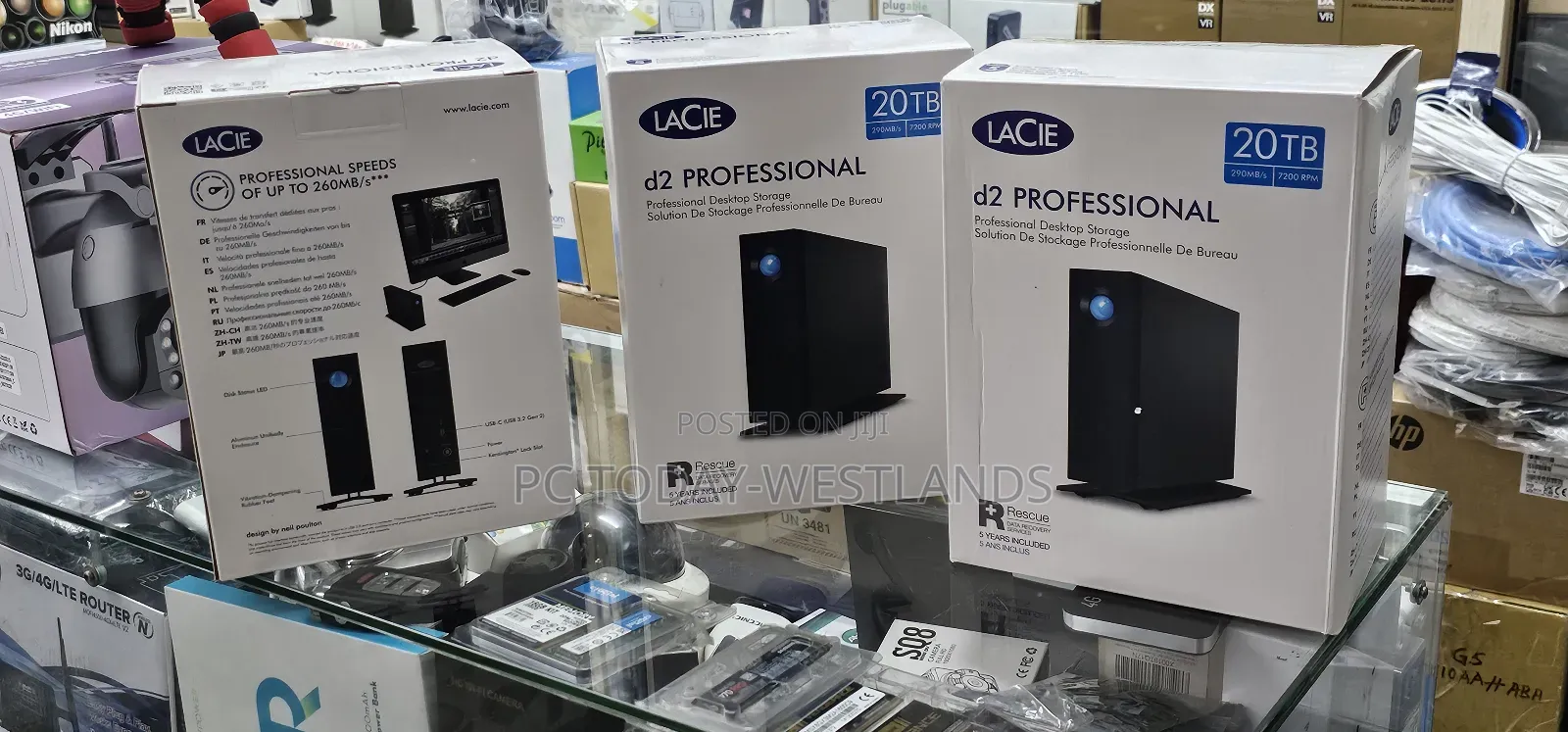 Lacie 20tb D2 Professional Usb 3.2 Gen 2 Type-c External Hdd