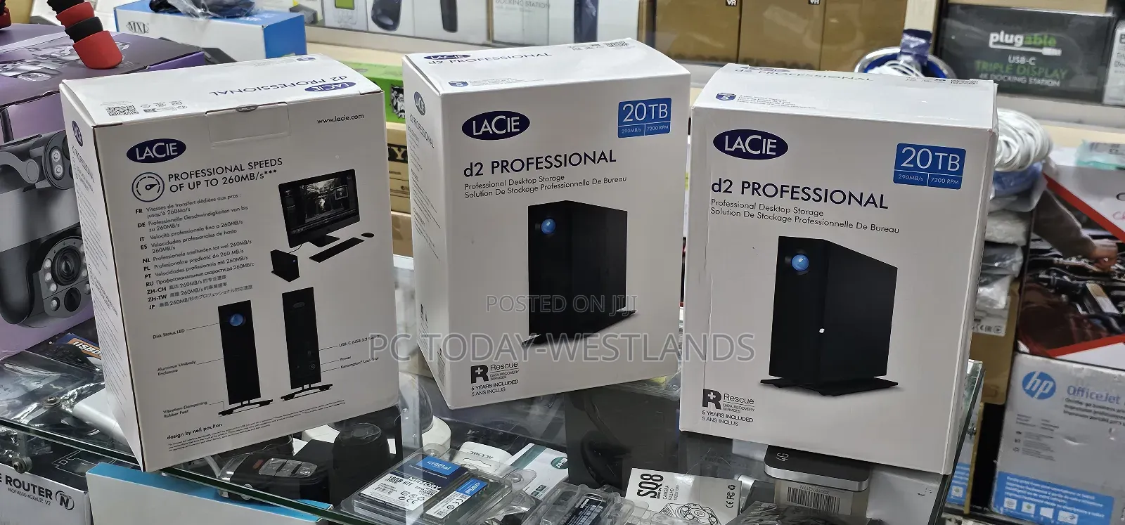 Lacie 20tb D2 Professional Usb 3.2 Gen 2 Type-c External Hdd
