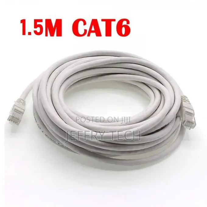 Rj45 Cat6 Ethernet Network Cable 1.5m For: Adsl/Lan/Receiver