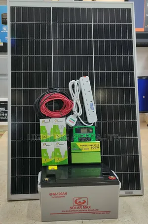 Mwanga 150w Solar Kit(100ah Battery + 300w Inverter + 20a Controller)