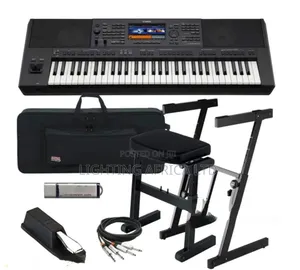 PSR X600 Yamaha Keyboard + Sustain Peddle + Stand + Bag