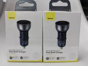Baseus 65w Fast Car Charger With Usb Qc3.0 and Usb-C Pd 3.0