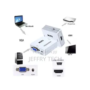 Mini Vga to Hdmi Converter - 3.5 Audio Video - Full Hd 1080