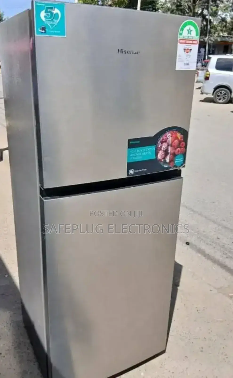 Fridge 230l Hisense, Bottom Freezer, Silver Finish- New