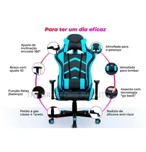 Vintage Blue Quality Ergonomic Gaming Chair Ycx3zj