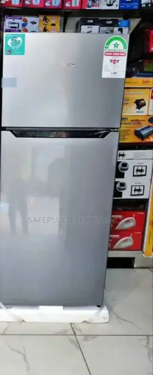 Fridge Hisense 320l, CFC Free/ Double Door; Silver Black