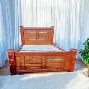 Bed, a Genteel 5 by 6 Wooden Bed, Ready Made