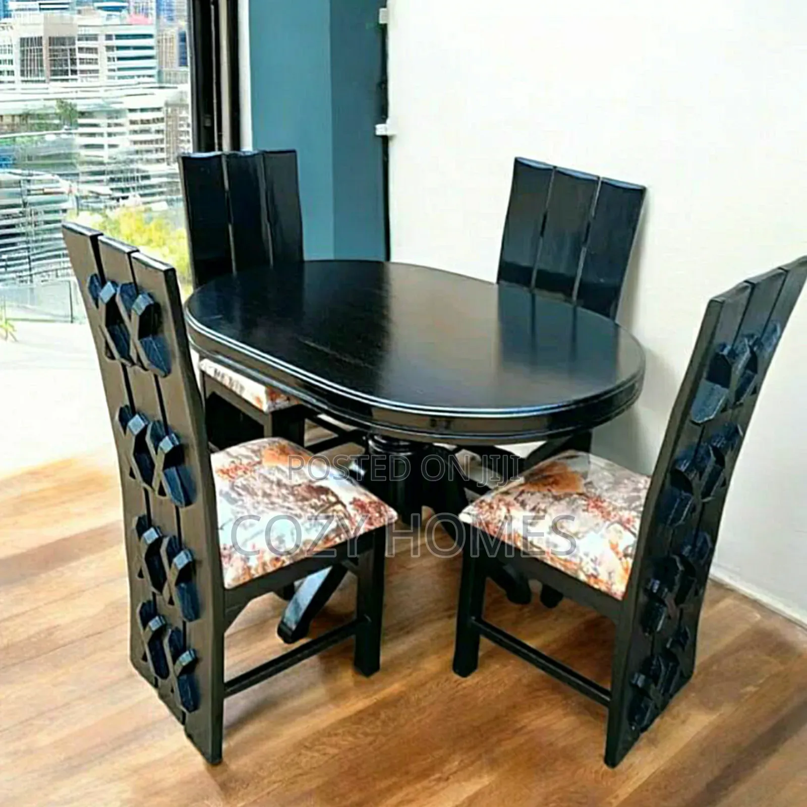 Dining Set, Seamless Black Dining Set