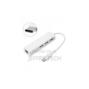 Usb Type C to Rj45 Ethernet With 3 Usb Ports Hub for Macboo