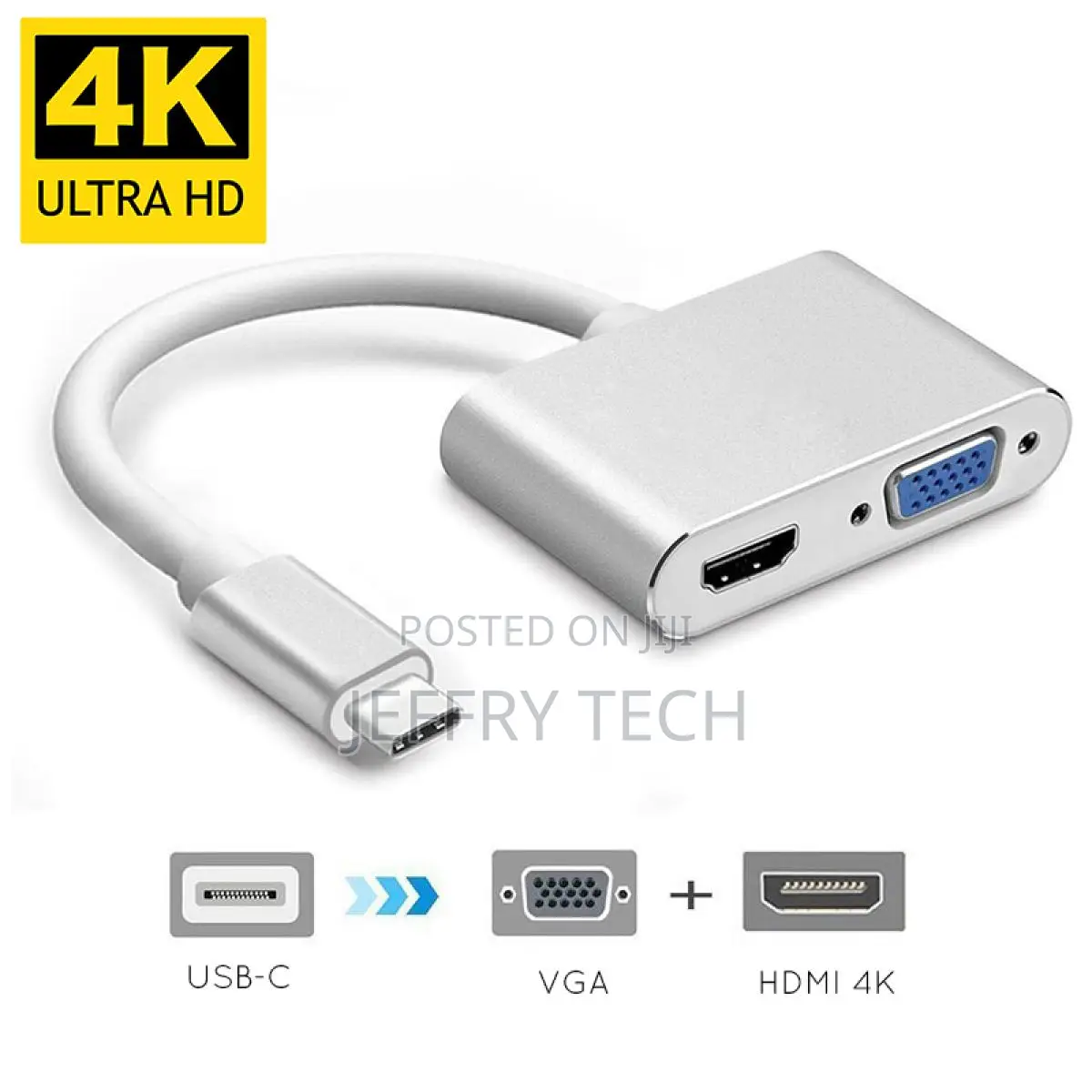 Haing 
Type C to Hdmi - Vga Converter