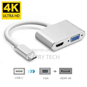 Haing 
Type C to Hdmi - Vga Converter