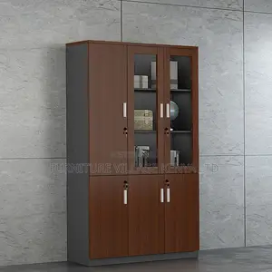 Cabinet:Wooden Office Filing Cabinet With Three Compartments