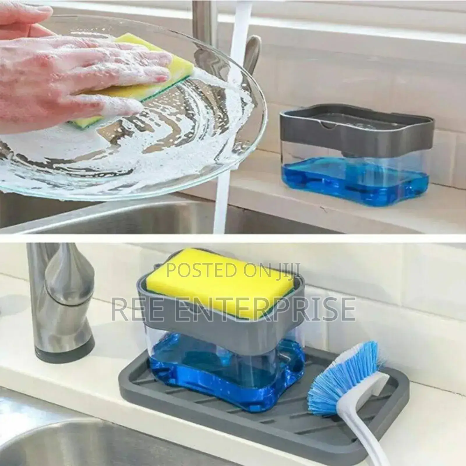 Brand New Kitchen Soap Caddy Liquid Soap and Sponge Holder