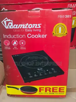 Ramtons Induction Cooker With Free Pan