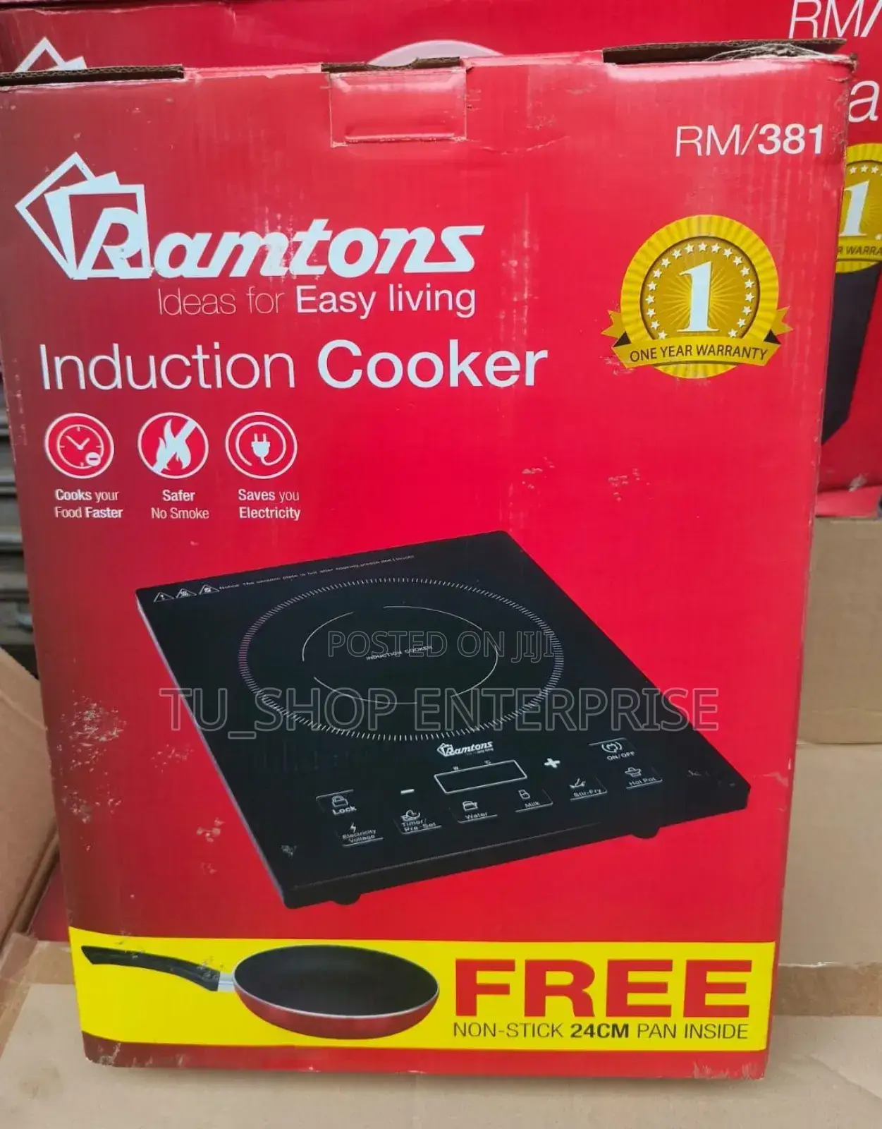 Induction Cooker! Ramtons With Free Pan