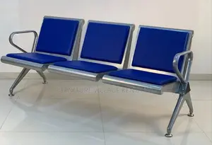 Benches:Office 3-Seat Heavy-Gauge Steel Reception Bench