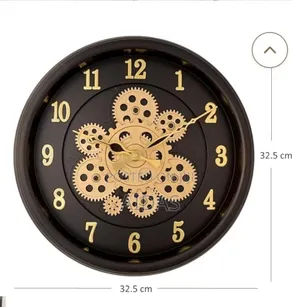 32 Cm Moving Gear Wall Clock