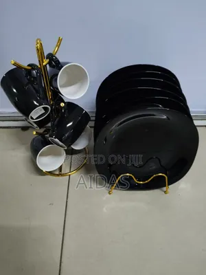 12 PCS All Black Dinner Set