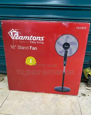 Ramtons Rm/572 - Black Econo Standing Fan - 3 Speed