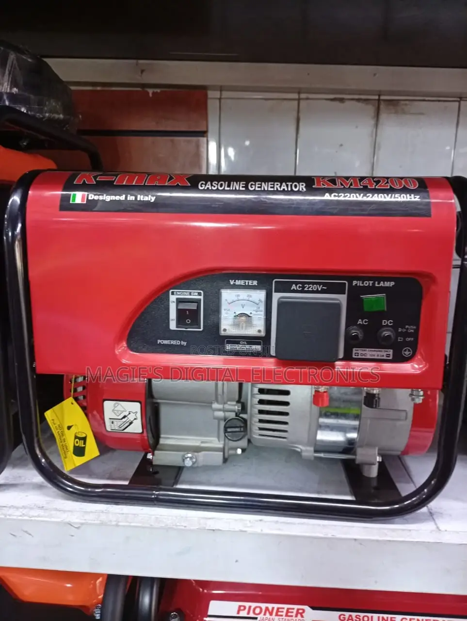 Long Lasting 1.2kva Kmax Petrol Generator