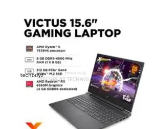 New Laptop HP Victus 15 8GB AMD Ryzen 5 SSD 512GB