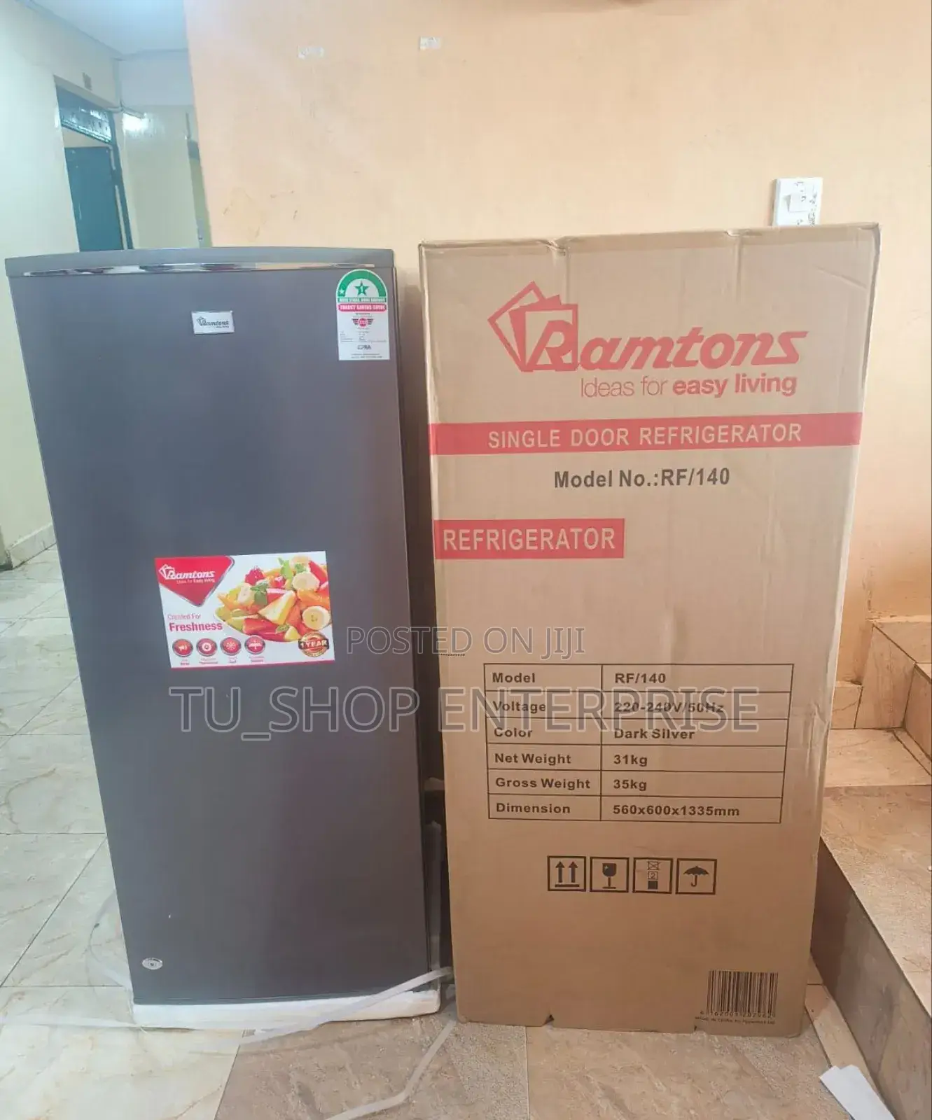 Fridge!!Ramtons Rf/140-Single Door 180lt