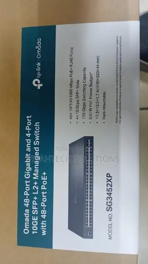 Tp-Link 48port Gigabit Smart Managed Switch Tl-Sg3452xp