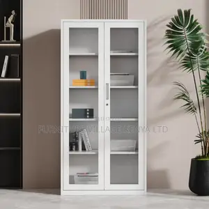 Cabinets:Two-Door Glass Office Filing and Display Cabinet