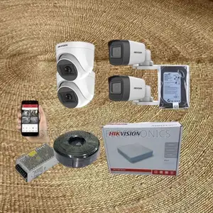 Remotely Monitored 4 Hikvision 2mp CCTV Cameras System Kit