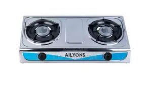 Efficient 2 Burner Stainless Steel Gas Stove Cooker