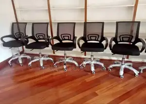 Silver Metallic Base Office Chair