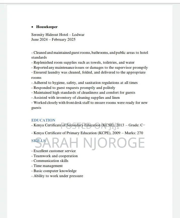 Job Opportunity