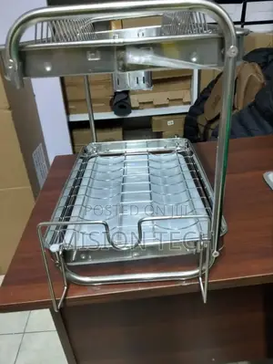 201ss Material 2-Tier Kitchen Chrome Plated 