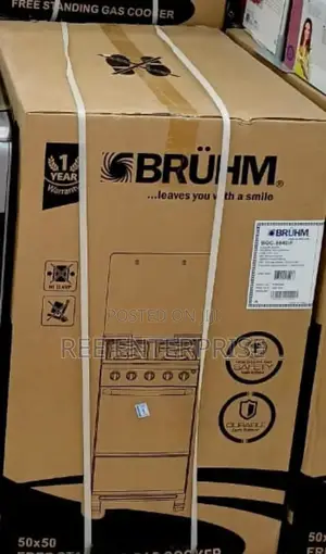 Brand New 50*55 Bruhm Full Gas Standing Cooker
