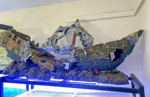 Large Shipwreck Aquarium Ornament–Aquarium Game-Changer!