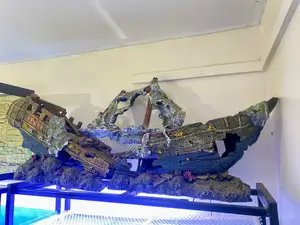 Large Aquarium Centerpiece – Detailed Sunken Ship Wreck