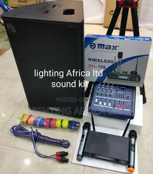 Medium Sound System Complete With 4ch Mixer + 15" Speaker
