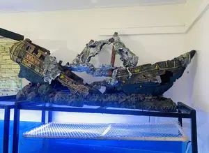 Big Impact Aquarium Decor – Realistic Shipwreck Structure