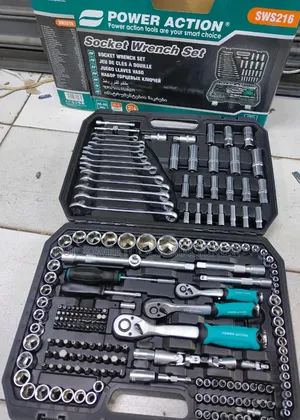 216pc Power Action Socket Wrench Set/ Chrome Wrench Set