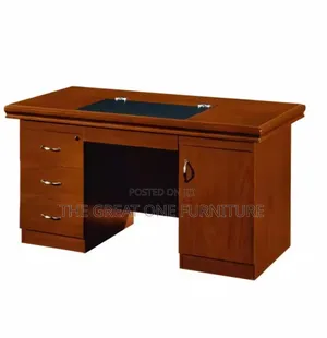 Vintage Executive Office Desk With Drawers Qx3wh