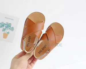 Leather Kids Open Shoes