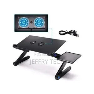 Laptop Stand, Books + Two Cooling Fans Usb Port