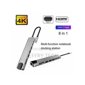 Usb C Hub Type C to Hdmi, Usb 3.0 Adapter, 8 in 1, Docking
