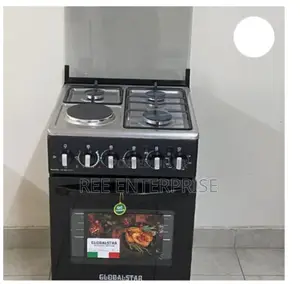 Black 50*55 3+1 Cooker With Electric Oven New Model
