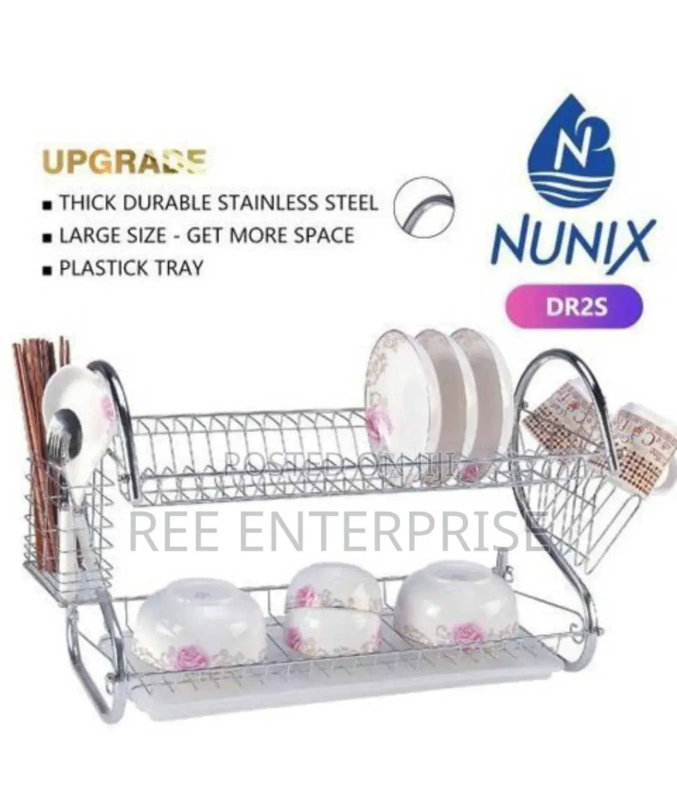 Best 2 Tier Kitchen Stainless Utensils Storage/Dish Rack