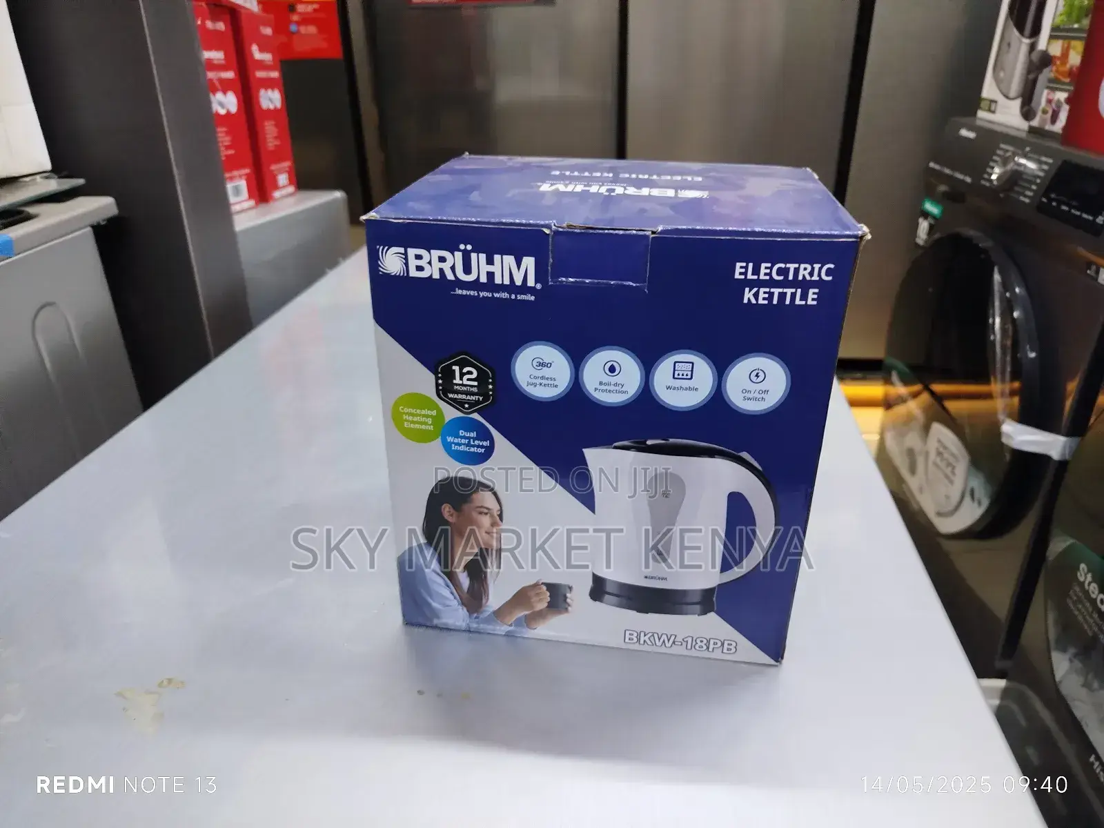 Bruhm 1.8l Electric Kettle BKW-18pb