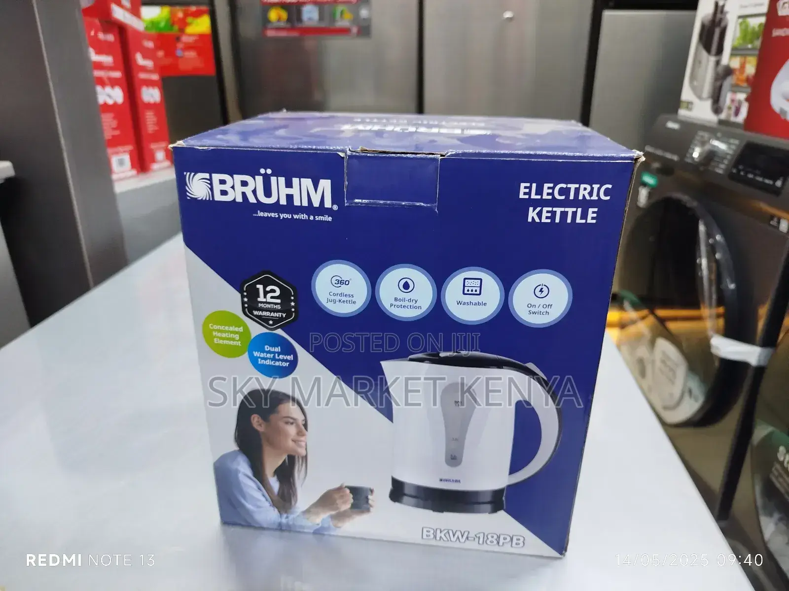 Bruhm 1.8l Electric Kettle BKW-18pb