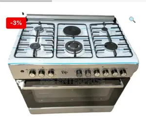 Turbo Fan BJS 60x90 5+1 Hot Plate Gas Cooker,