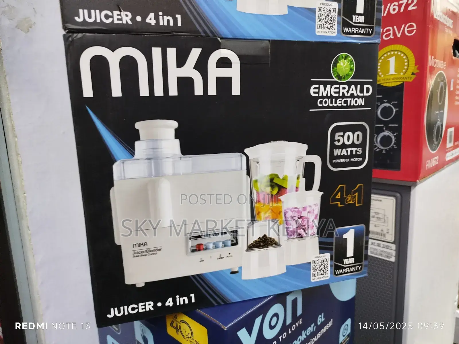 Mika Juicer, 4 in 1, 500w, White